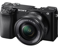 SONY Alpha ILCE-6100L APS-C Mirrorless Camera with 16-50 mm Power Zoom Lens Featuring Eye AF and 4K movie recording- Black