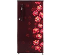 LG 185 L Direct Cool Single Door 1 Star Refrigerator- SCARLET JASMINE, GL-B199OSJB