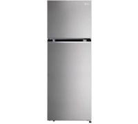 LG 340 L Frost Free Double Door Top Mount 2 Star Refrigerator- Shiny Steel, GL-S342SPZY