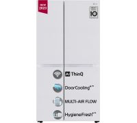 LG 655 L Frost Free Side by Side Refrigerator- Linnen White, GL-B257DLWX