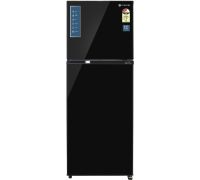 MOTOROLA 308 L Frost Free Double Door 3 Star Refrigerator- Black Uniglass, 310JF3MTBG