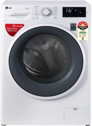 LG 6 kg with Inverter Fully Automatic Front Load Washing Machine with In-built Heater White- FHT1006ZNW.ABWQEIL